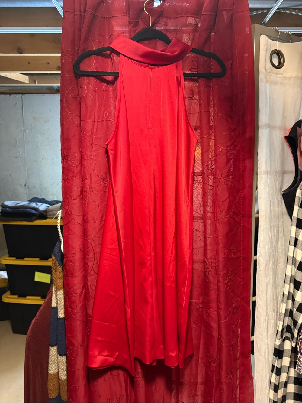 Banana Republic Red Halter Mini Dress - Picture 3 of 8
